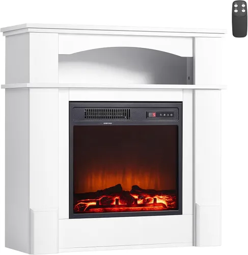 Vista 10 de VEVOR - Chimeneas independientes de 22.8 pulgadas, calefactor eléctrico portátil de chimenea de 1500 W y 5120 BTU, con protección contra