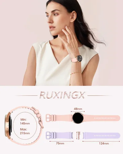 Vista 9 de Relojes inteligentes para mujeres/hombres (hacer llamadas), reloj inteligente de fitness con monitor de frecuencia cardíaca, SpO2/sueño, podómetro