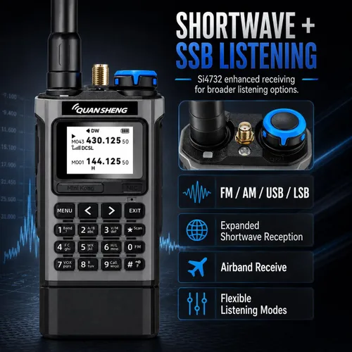 Vista 4 de QUANSHENG Radioaficionado de mano UV-K1