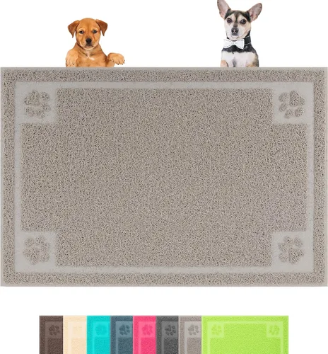 Vista 11 de Darkyazi Tapete de alimentación para mascotas grande para perros y gatos, 24 x 36 pulgadas, flexible y fácil de limpiar, lo mejor para tapete