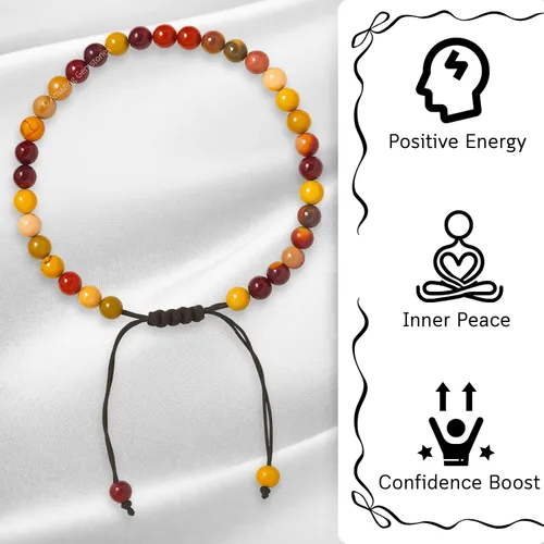 Vista 96 de Amazing Gemstone Crystal Anklet Ankle Bracelets for Women - Waterproof Beaded Healing Crystal Anklets, Plus Size Chakra Gemstone Bead Anklet