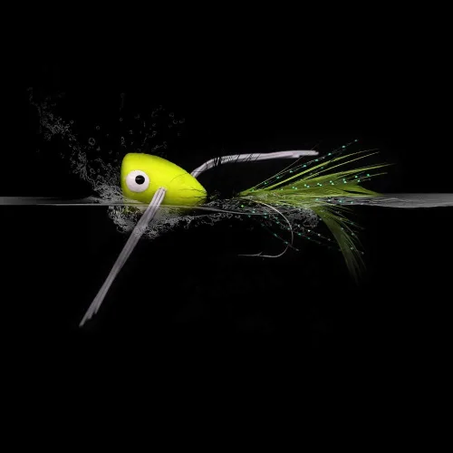 Vista 5 de Popper-Flies-para-Mosca-Pesca-Topwater-Bass-Panfish-Bluegill Poppers Moscas Bugs Señuelos