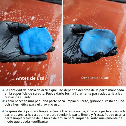 Vista 3 de awave bloom Barras de arcilla para coches de 400g para detalles automáticos y tabletas lubricantes de barra de arcilla 8 unidades (1 unidad = 16 oz)