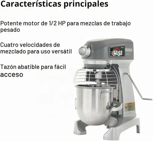Vista 3 de Hobart HL120-1STD Legacy - Batidora de mesa, 12 cuartos de galón.