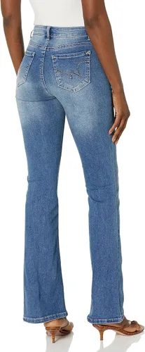 Vista 2 de WallFlower Jeans Sassy Flare Insta Soft Juniors de talle alto para mujer
