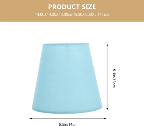 Vista 4 de Lurrose Pantallas de lámpara, pantallas de lámpara, pantallas de lámpara, pantalla pequeña E14, pantalla de tela, pantalla de tela, cubierta de As
