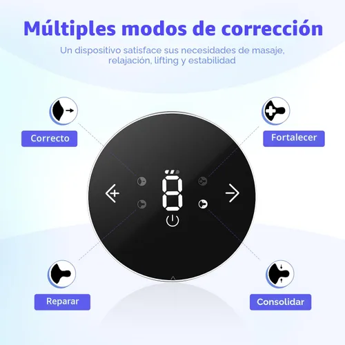 Vista 3 de Corrector eléctrico de pezón para pezones planos o invertidos, bomba de pezón portátil, extractor de pezón invertido, extractor de pezón recargable