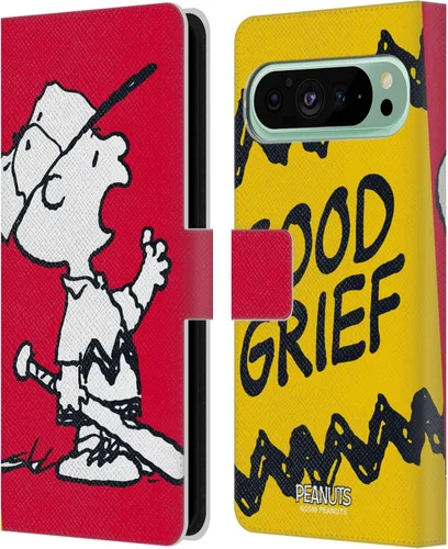 Vista 73 de Head Case Designs Officially Licensed Peanuts Charlie & Woodstock Nap Halfs and Laughs Leather Wallet Case Compatible with Google Pixel 8