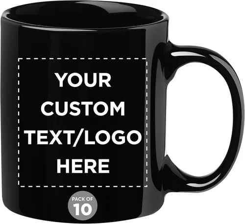 Vista 15 de Tazas de café de cerámica personalizadas para el Día del Padre, 11 onzas, juego de 10/50/100, paquete personalizado a granel, juego de tazas de café