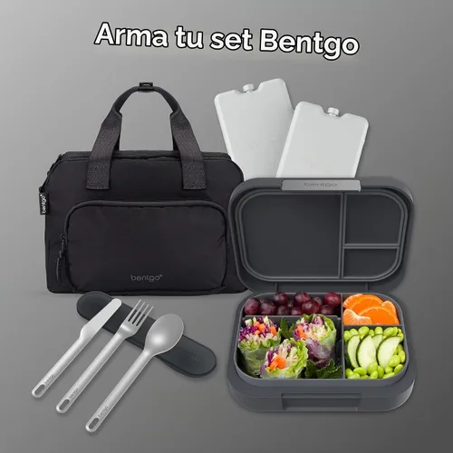 Vista 6 de Bentgo Modern lonchera Bento para adultos y adolescentes; 3-4 compartimentos, resistente a fugas, capacidad de 5.5 tazas/44 onzas líquidas, clips
