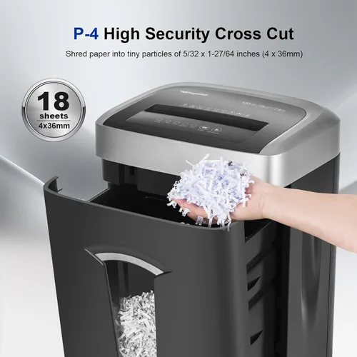 Vista 3 de Wingwise Trituradora de papel resistente de 18 hojas