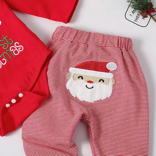 Vista 7 de Foidiccx Conjunto de 2 piezas de sudadera de Navidad para niños y niñas pequeñas, ropa de otoño e invierno
