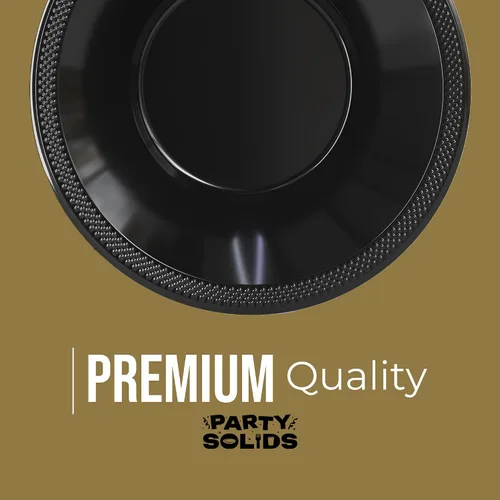 Vista 3 de Exquisite Party Solids - Cuencos desechables de plástico de 12 onzas para sopa de comida caliente, 100 unidades, para sopa, ensalada, cereales