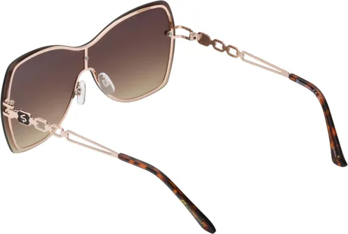 Vista 4 de Southpole Women's 1094sp Metal Uv400 Protective Rectangular Shield Sunglasses. Cool Gifts for Her, 140 Mm