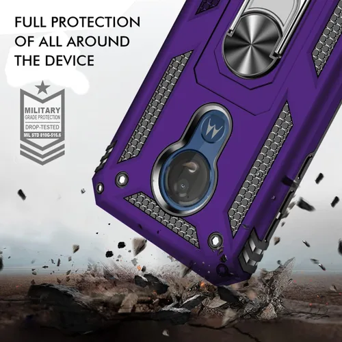 Vista 7 de Funda protectora para Moto G7 Power para Motorola Moto G7 Power, color morado