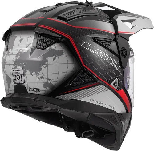 Vista 5 de LS2 Casco Blaze II Adventure para motocicleta con parasol