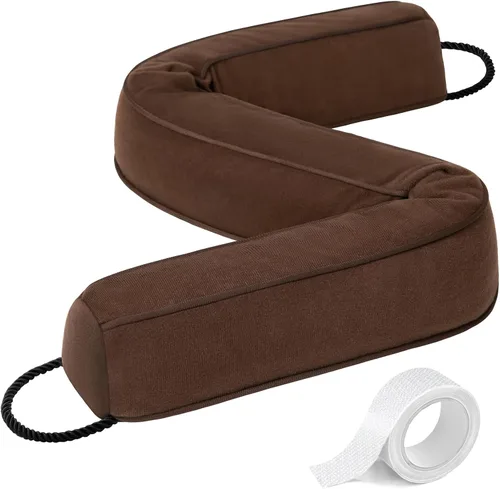 Vista 10 de Comfyanno Tope con peso de 36 pulgadas para debajo de la puerta, se adapta a la parte delantera, dormitorio, puerta interior, fácil de instalar
