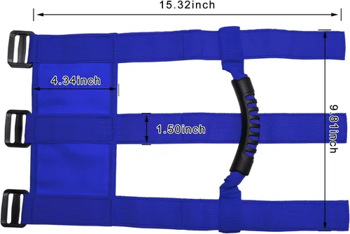Vista 6 de 4 Manijas de agarre para Jeep Wrangler YJ TJ JK JKU, Sports Sahara, Freedom, Rubicon X y Unlimited X 2/4 Barra de deslizante de puerta 1995 a 2016