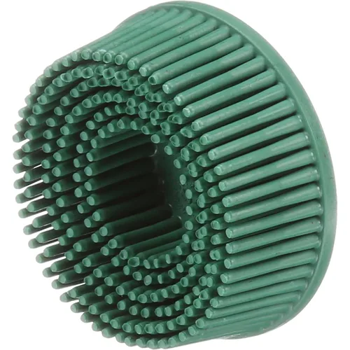Vista 3 de Scotch-Brite™ Roloc™ Disco de cerdas, RD-ZB, 50, TR, verde, 2 pulgadas x 5/8 pulgadas, cónico