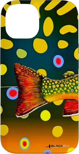 Vista 4 de Brook Trout Fly Fishing Trout Skin Phone Case by Black Fly Case for iPhone 17