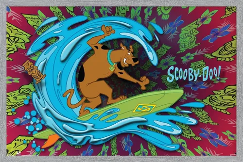 Vista 11 de Trends International Scooby-Doo - Póster de pared de surf, 22.375 x 34 pulgadas, versión premium sin marco