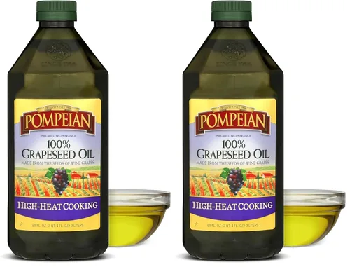 Vista 9 de Pompeian - Aceite de semilla de uva 100%, sabor ligero y sutil, 68 onzas líquidas