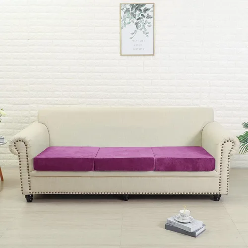 Vista 87 de Jonuiony Funda universal para sofá resistente al desgaste, fundas de terciopelo elástico para cojines separados para sofá, fundas de sofá