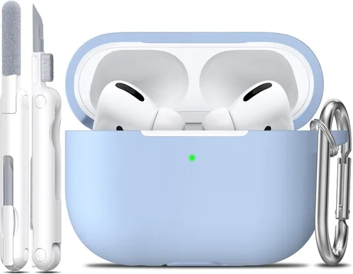 Vista 21 de R-fun for AirPods 2nd/1st Case Silicone Cover, Banana Violet Violeta plátano