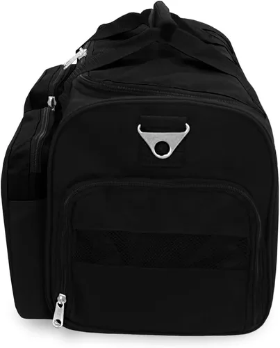 Vista 3 de Everest Gimnasio bolsa con bolsillo para ropa húmeda, Negro), S223-BK