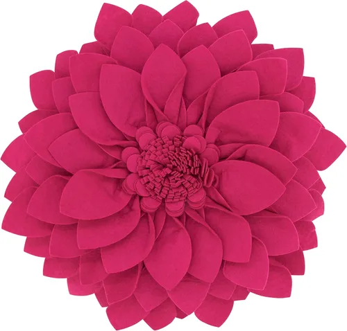Vista 14 de SARO LIFESTYLE Almohada de fieltro en forma de flor