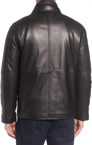 Vista 2 de Andrew Marc Chaqueta de cuero para hombre