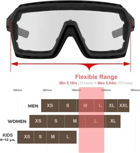 Vista 3 de Powersports - Gafas de sol antivaho para motocicleta