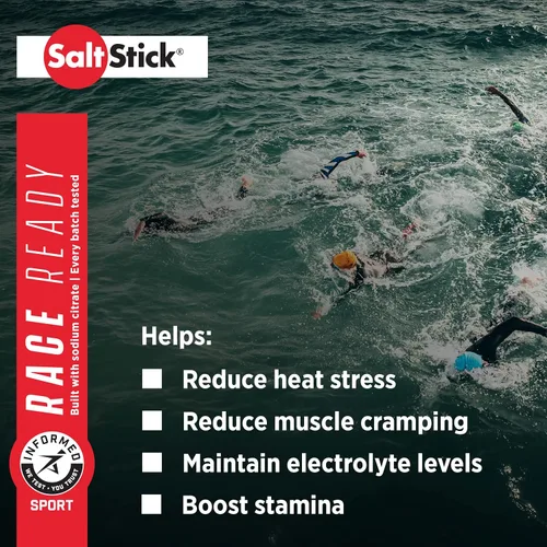 Vista 3 de SaltStick Electrolitos con cafeína - Pastillas de sal y electrolitos para correr, hidratación, alivio de calambres en las piernas, recuperación