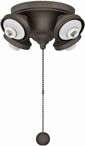 Vista 2 de Fanimation Fitters F8GR, 3.82x8.31x8.31, gris mate Gris-beige mate