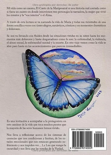 Vista 2 de Mi Vida como un Cuento (Ilustraciones a color) El Canto de la Mariposazul (Spanish Edition)