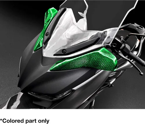Vista 6 de MOS - Cubiertas laterales delanteras de fibra de carbono compatibles con Yamaha XMAX 300 2017-2022