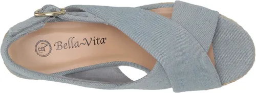 Vista 5 de Bella Vita Sandalias de cuña alpargata para mujer