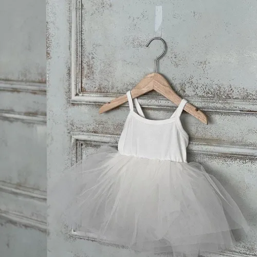 Vista 2 de Miipat Baby Girl Rompers Dress Summer Sleeveless Newborn Onesie Outfit Layered Tulle Infant Tutu Dress