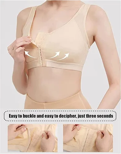 Vista 5 de danlein Glodence Brasier para mujeres mayores, brasier Glodence, brasier ajustable Glodence con soporte de pecho multifuncional