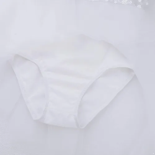 Vista 7 de CHICTRY Vestido de leotardo de baile con falda de ballet brillante para niñas y niños