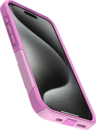 Vista 7 de OtterBox Funda para iPhone 15 Pro (Only) Commuter Series, negra, delgada y resistente, apta para bolsillo, con protección de puerto