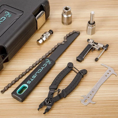Vista 2 de Kit de herramientas de bicicleta de 7 piezas - Kit de reparación de mantenimiento de herramientas de bicicleta - Kit de herramientas de reparación