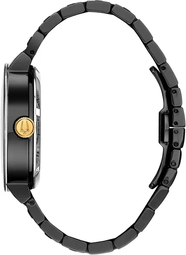 Vista 2 de Bulova Men's Modern 3-Hand Automatic Watch, Open Aperture Dial and Edge to Edge Crystal