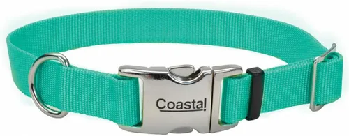 Vista 14 de Coastal Collar de perro ajustable para mascotas con hebilla de metal, cómodo collar de perro resistente a la decoloración con cierre a presión Negro