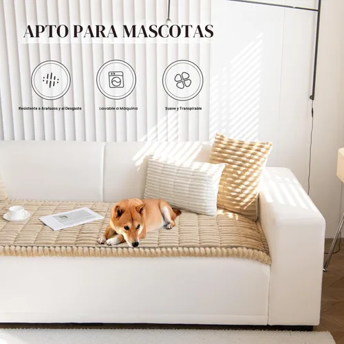 Vista 2 de ZQFFB Funda para Sofá para Mascotas Perros Lavable Antideslizante Protector para Mascotas Alfombra para Perros para Sofás y Sillones