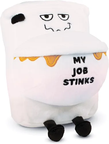 Vista 10 de Punchkins Peluche de maní – Peluche divertido con texto en inglés «I'm Allergic to Deez», regalo para los amantes del humor, bonito juguete