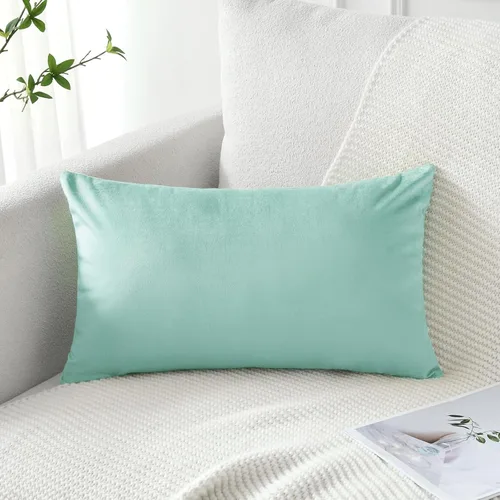 Vista 56 de Artscope Fundas de Almohada de Terciopelo de Lujo Fundas de Almohadas Cuadradas Decorativas Fundas de Cojines Suaves Sólidas para Sofá de Sala Sofá