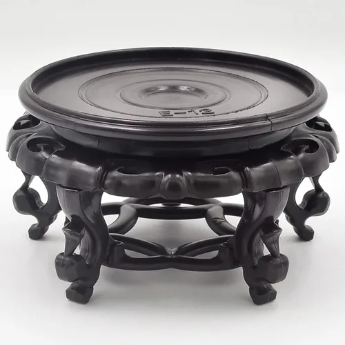 Vista 3 de fengshuisale Oriental Furniture - Soporte para pecera, base de jarrón estable para decoración del hogar (4.7 pulgadas)