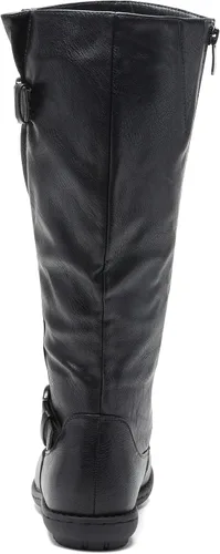 Vista 3 de DREAM PAIRS - Botas de invierno altas hasta la rodilla con forro de piel sintética para mujer