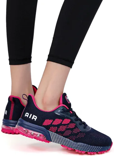 Vista 6 de Akk Women Air Shoes Running Sneakers Tennis Walking Shoes Mesh Breathable Gym Work Fashion Sneakers